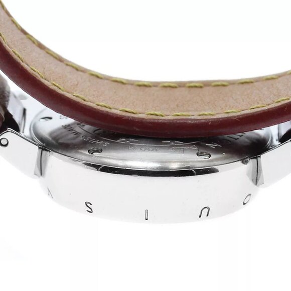 LOUIS VUITTON Tambour Q121Z Heart diamond Red Dial Quartz Ladies Watch_875857 - Picture 5 of 6